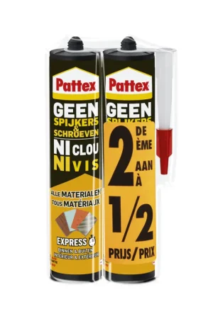 Op = Op Pattex Geen Spijkers & Schroeven Express Duopack